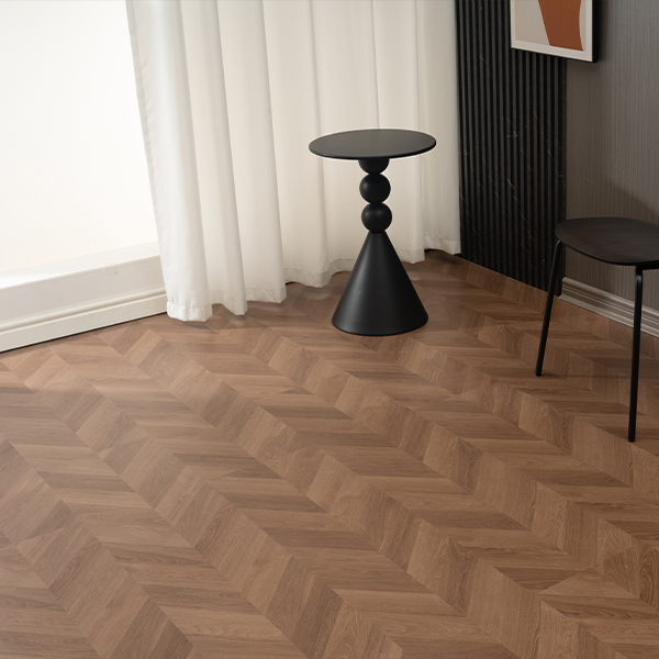 Chevron-style 5mm SPC Flooring 